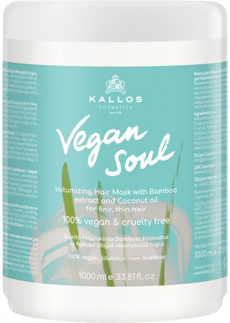 Kallos Vegan Soul Volumizing Mask 1000ml