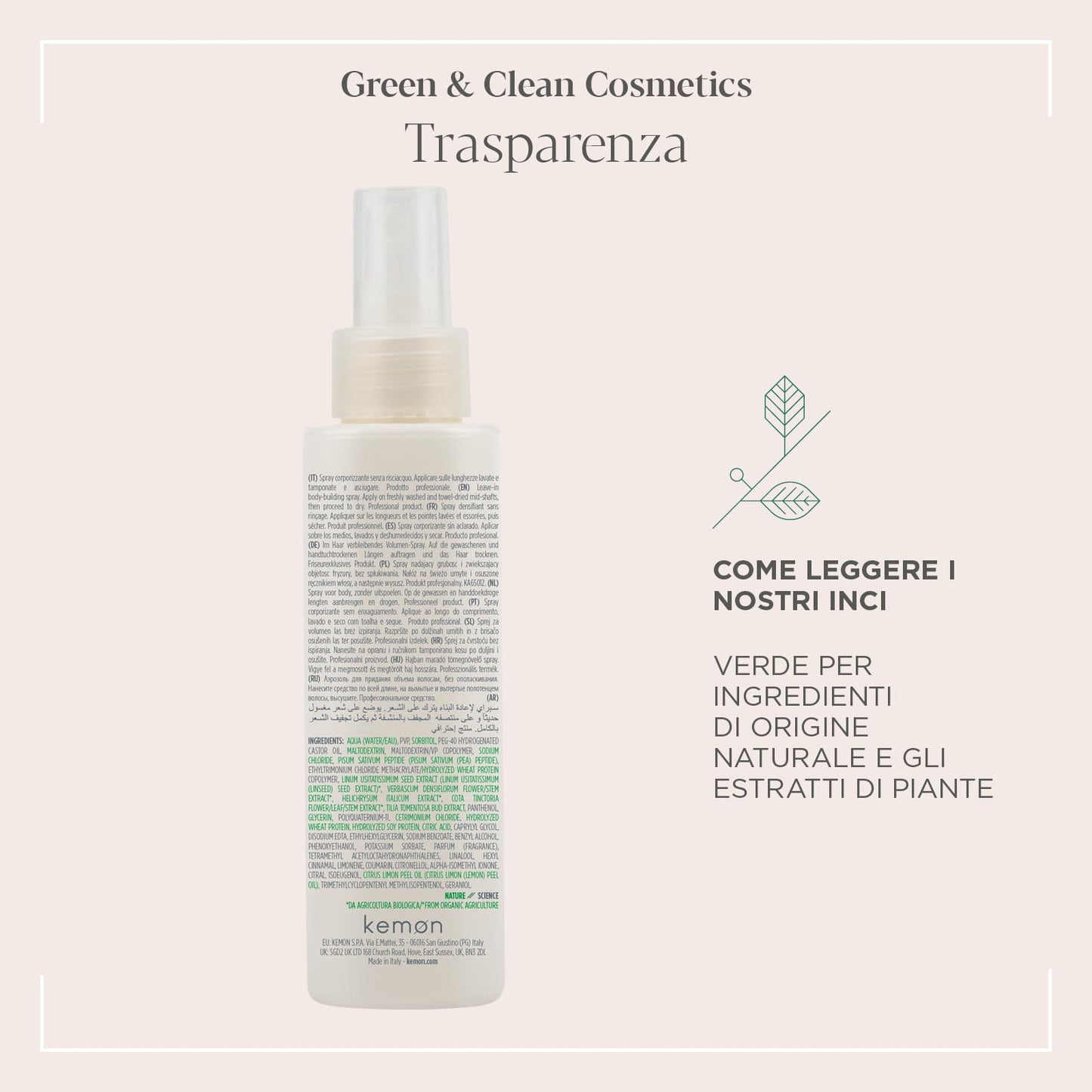 Kemon Actyva Volume e Corposita Spray 125ml