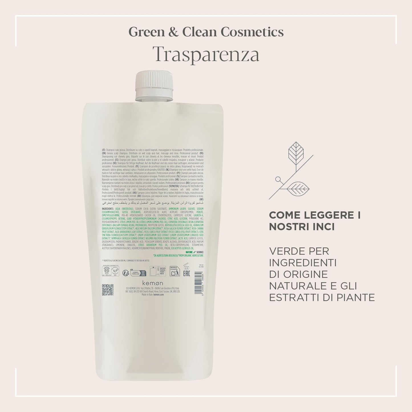 Kemon Actyva Equilibrio Refil Shampoo 1000ml