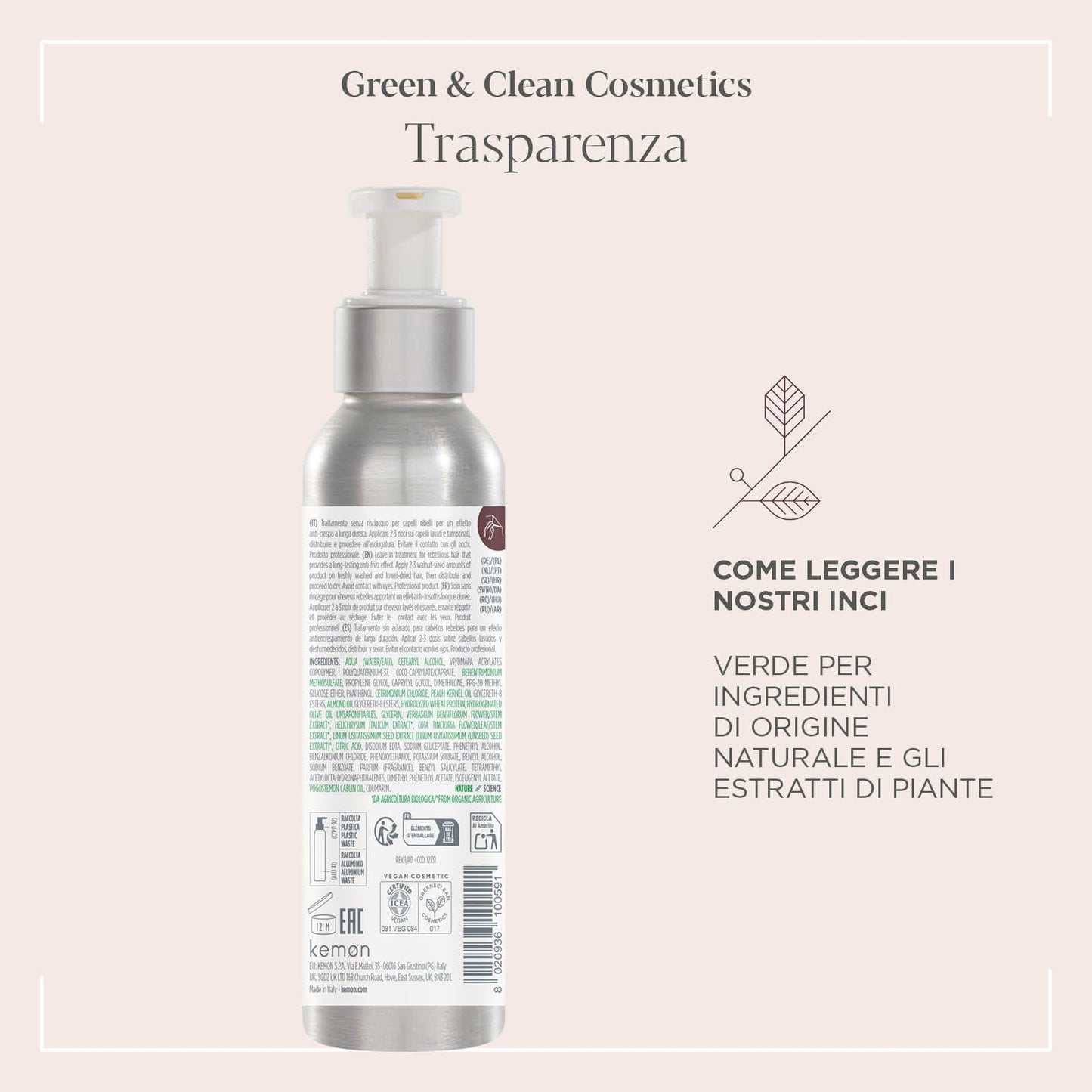 Kemon Actyva Disciplina Anti Frizz Cream 125ml