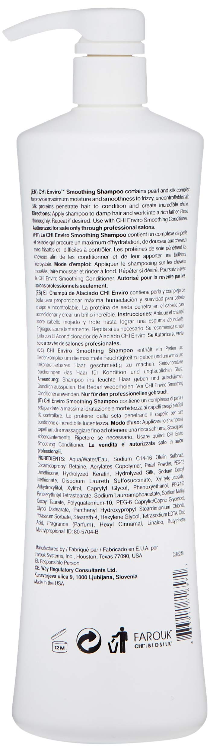 CHI Enviro Smoothing Shampoo 946ml