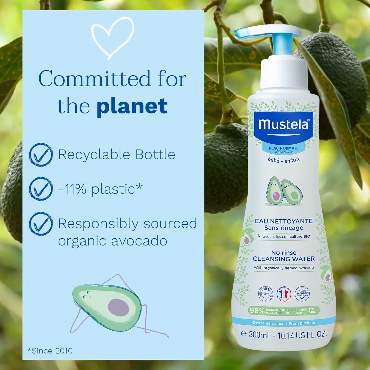 Mustela No Rinse Cleansing Water 300ml