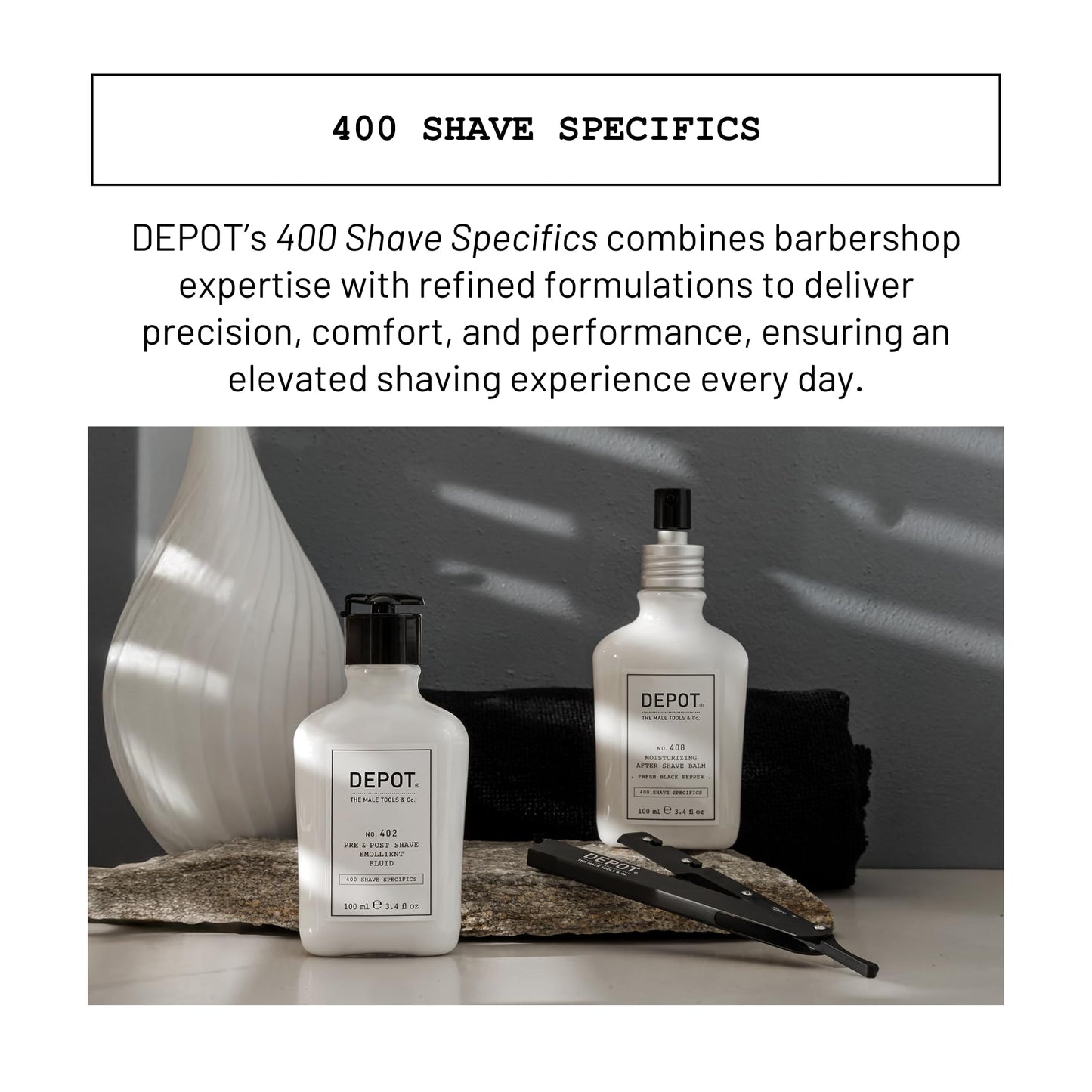 Depot NO. 406 Transparent Shaving Gel 100ml