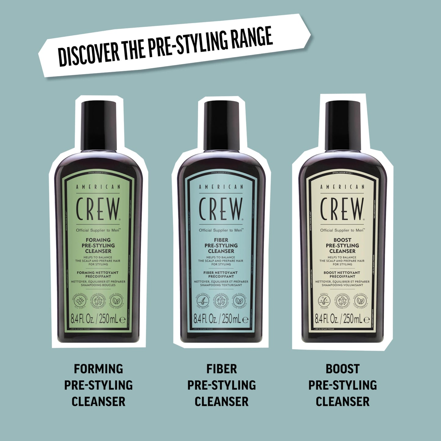 American Crew Fiber Pre-Styling Shampoo 250ml