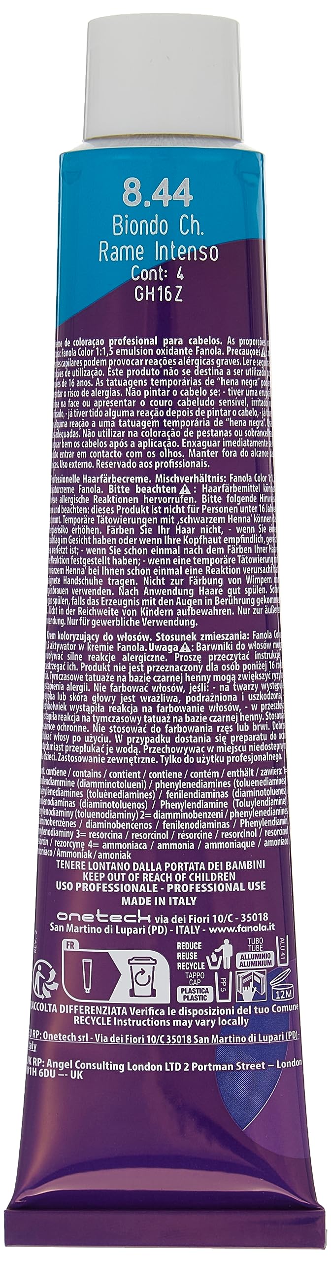 Fanola Farba 100 ml 8.44
