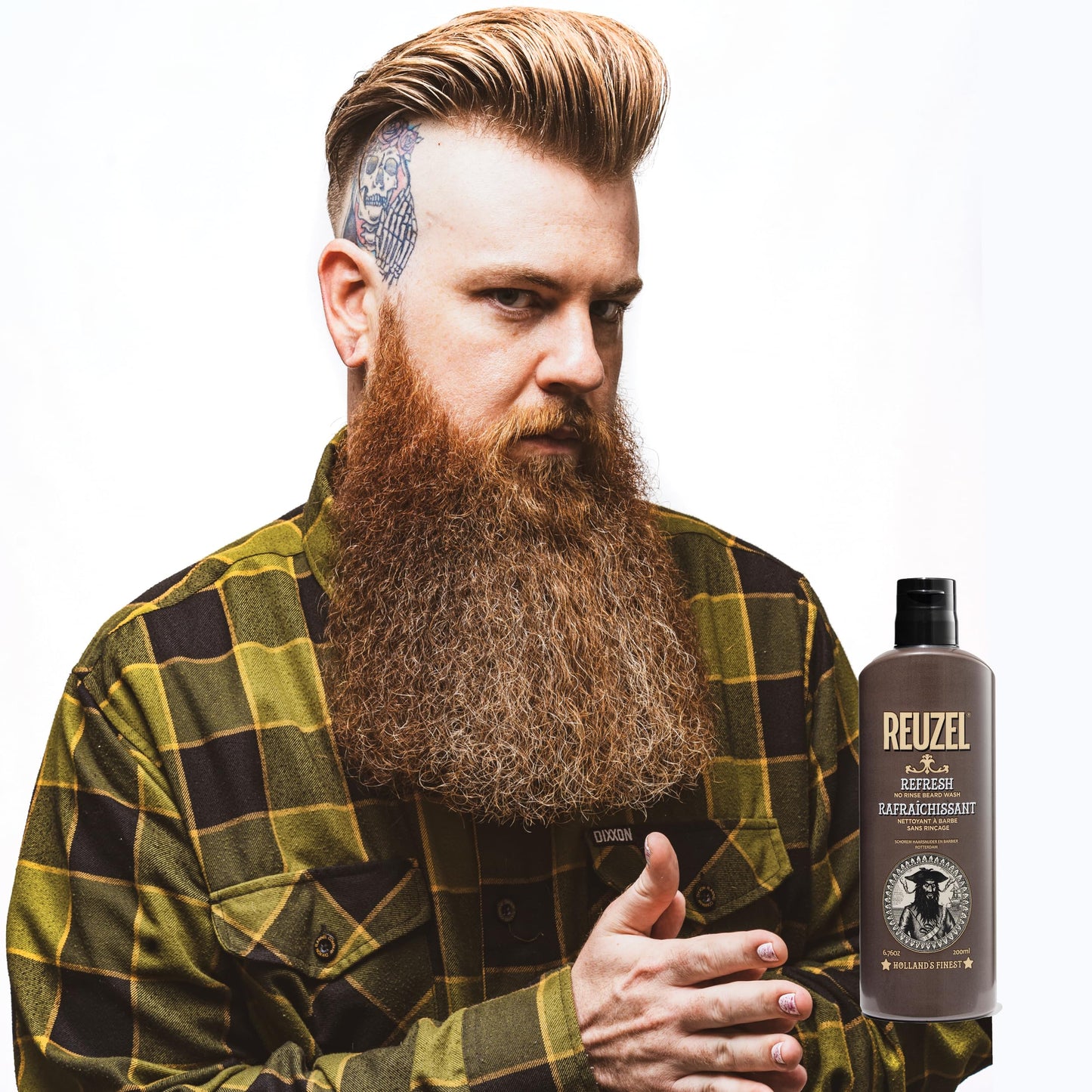 Reuzel Refresh No Rinse Beard Wash Shampoo 200ml.