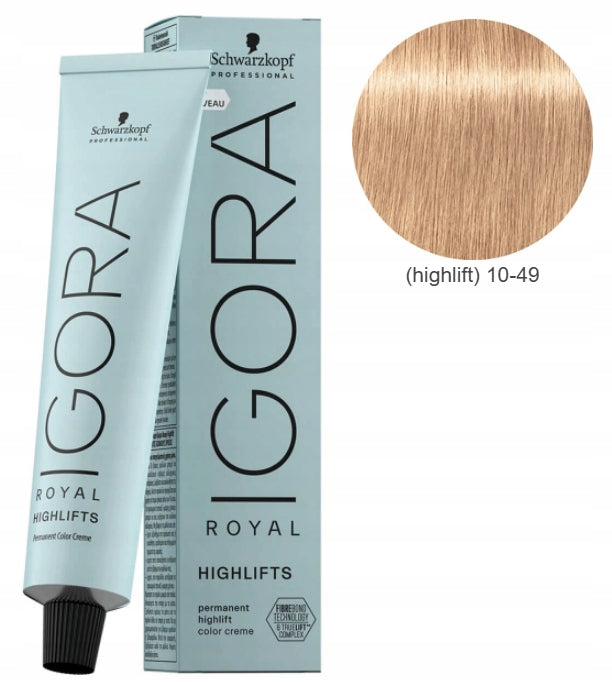 Schwarzkopf Farba Igora Royal Highlifts 60ml 10-49