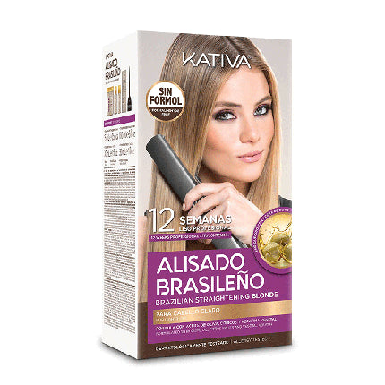 KATIVA Alisado Brasileno Blonde Kit