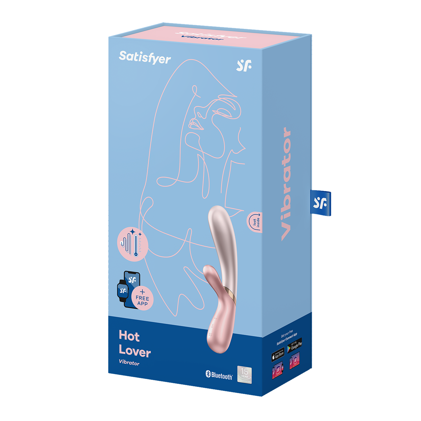 Satisfyer Hot Lover Connect App USB Rechargeable Vibrator pink