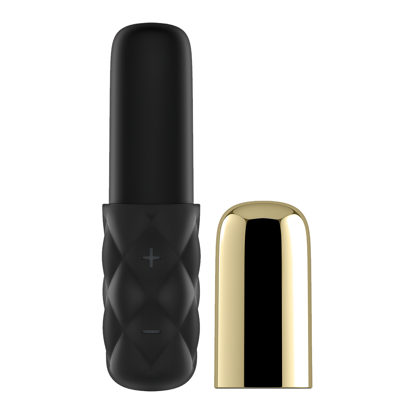 Mini vibrator Silicone Sparkling Darling 11.5 cm black-gold