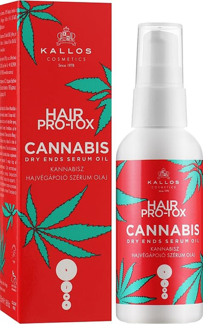 Kallos Hair Pro-Tox Cannabis Dry Ends Serum 50ml