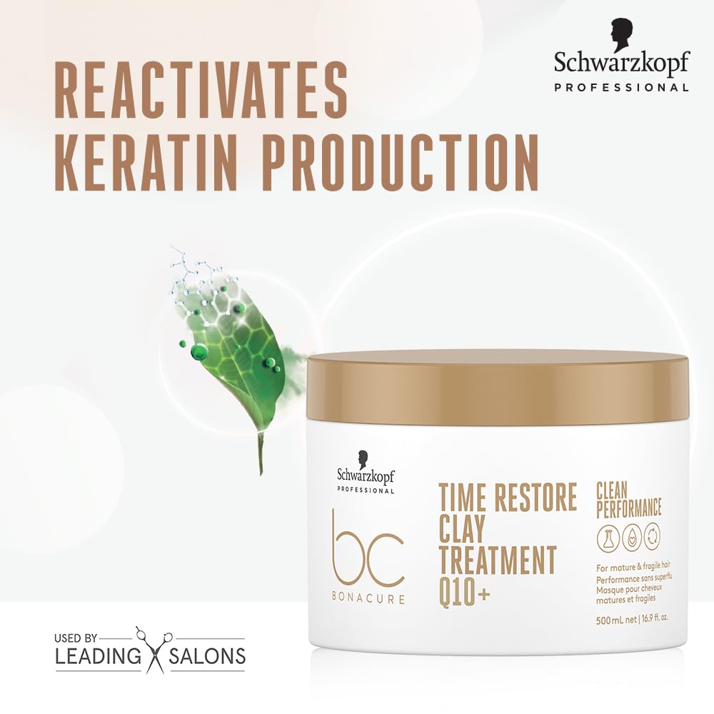 Schwarzkopf BC Time Restore Clay Q10+ Mask 500ml