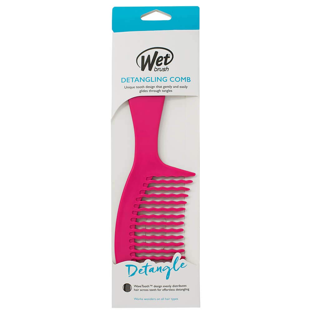 Wet Brush Detangling Comb Pink