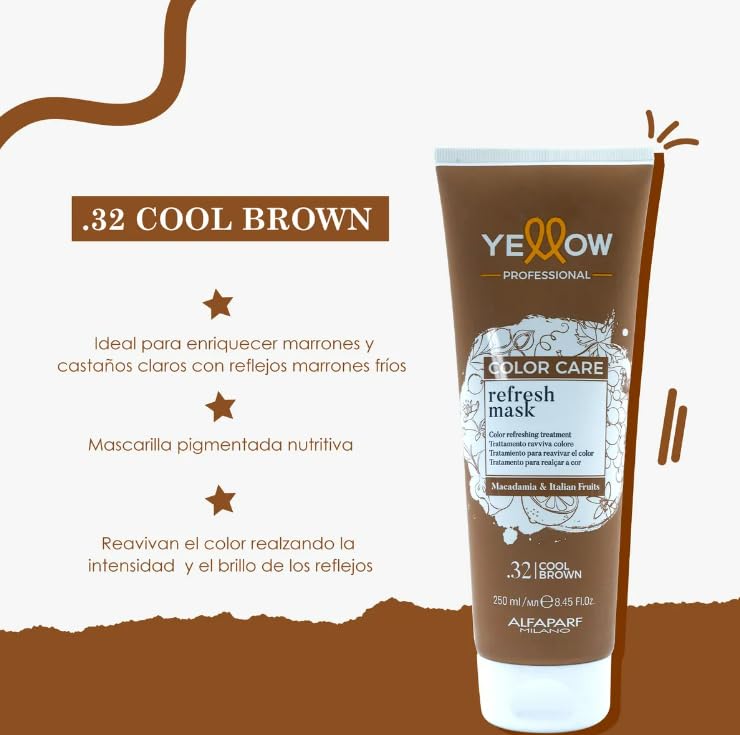 Alfaparf YELLOW Color Care Cool Brown Mask 250ml