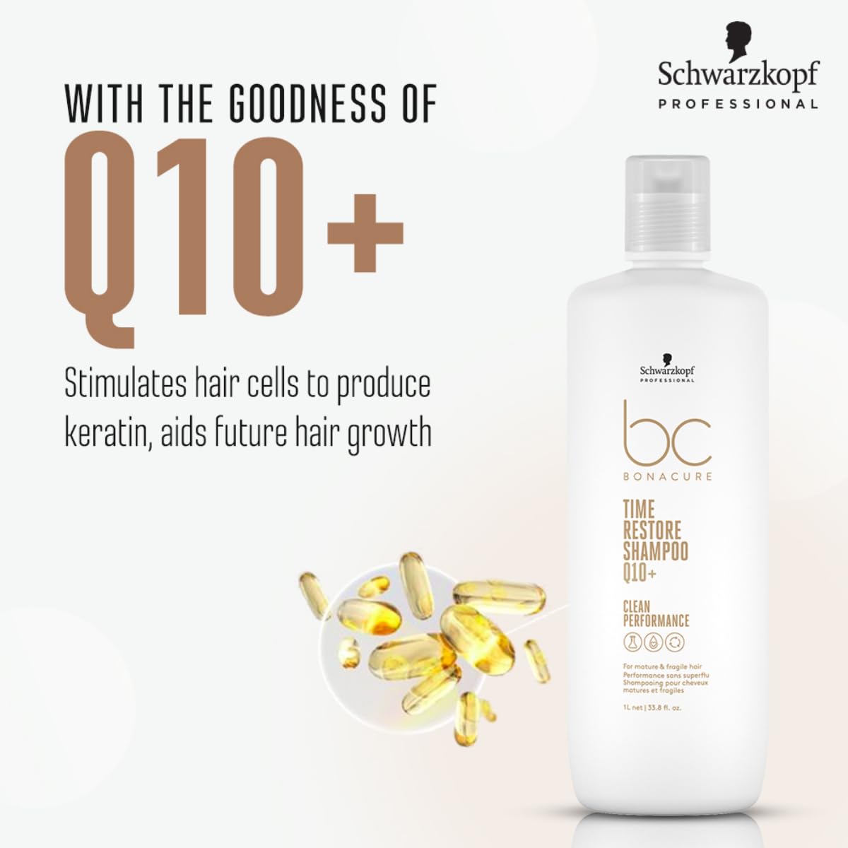 Schwarzkopf BC Time Restore Q10+ Shampoo 1000ml