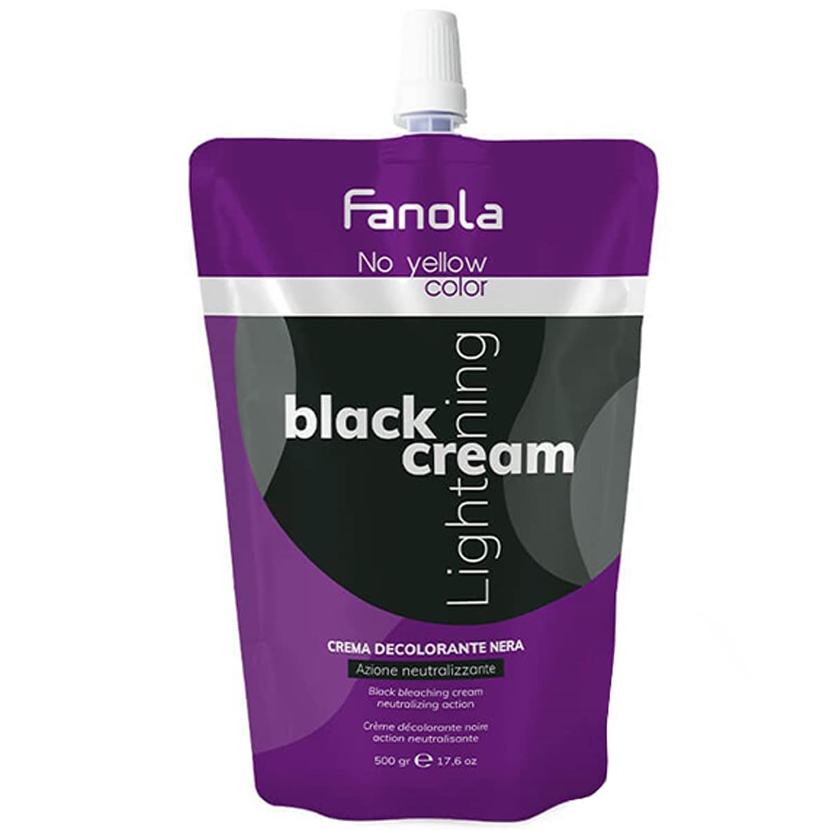 Fanola No Yellow Black Rozjaśniacz Krem 500g 7/8 T