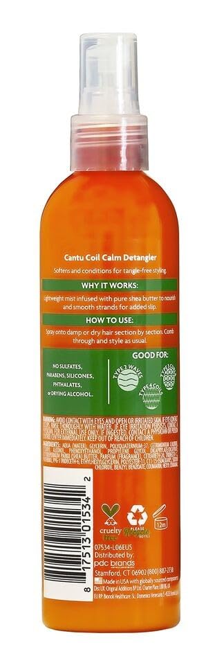 Cantu Shea Butter Coil Calm Detangler Spray 237ml