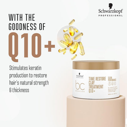 Schwarzkopf BC Time Restore Clay Q10+ Mask 500ml