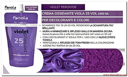 Fanola No Yellow Violet Oxy Krem 25vol7,5% 1000 ml