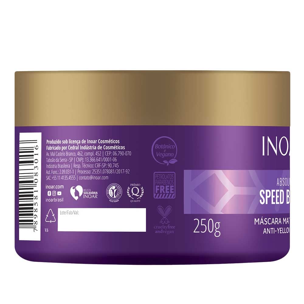 INOAR Absolut Speed Blond Maska 250g