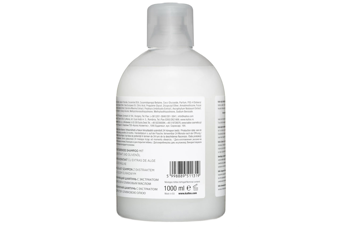 Kallos Algae Moisturizing Shampoo 1000ml