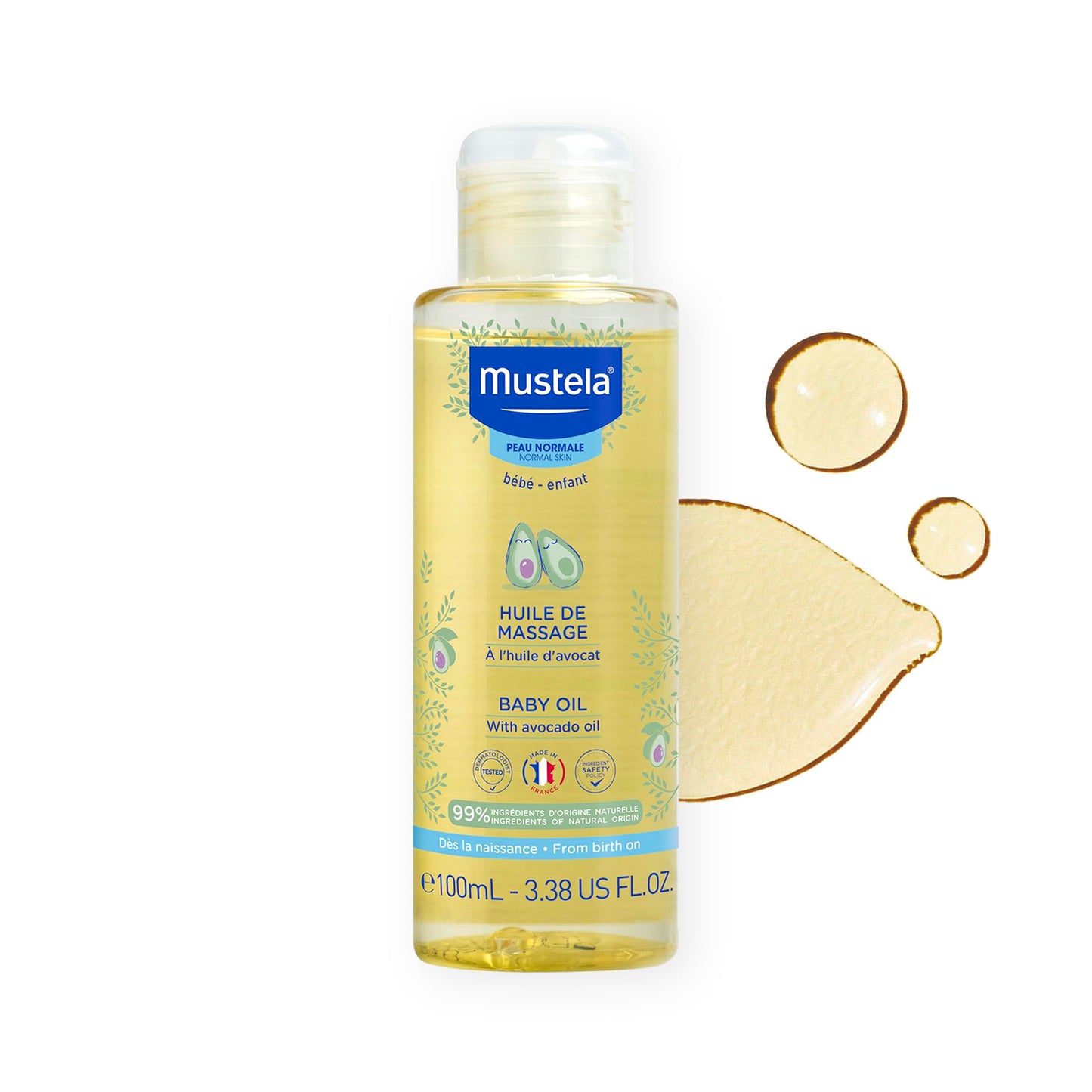 Mustela Massage Baby Oil 100ml