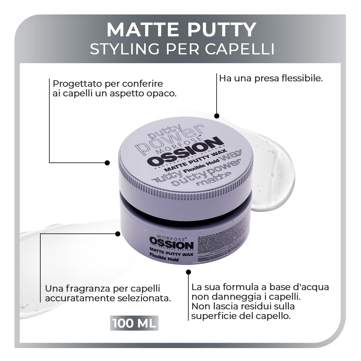Morfose Ossion Flexible Hold Matte Putty Wax 100ml