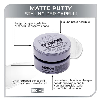 Morfose Ossion Flexible Hold Matte Putty Wax 100ml