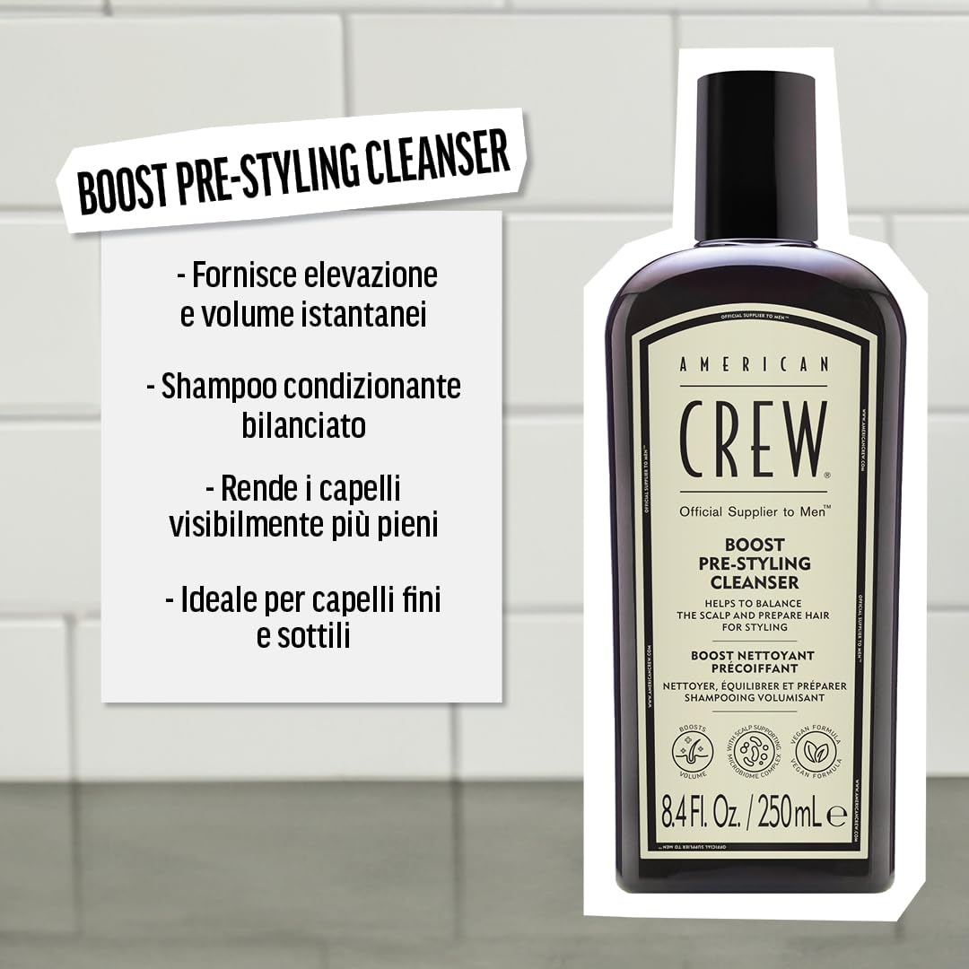 American Crew Boost Pre-Styling Shampoo 250ml