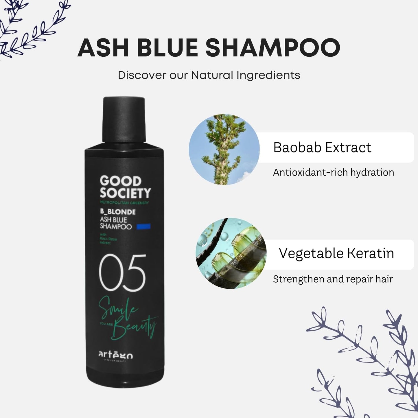 ARTEGO Good Society B_Blonde 05 Ash Shampoo 250ml