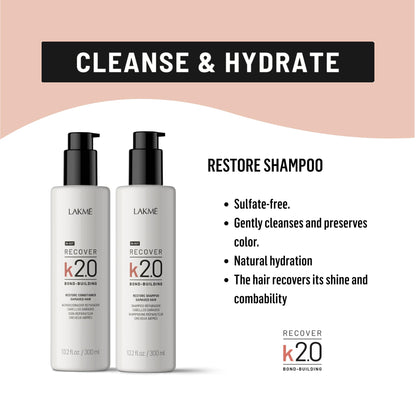 Lakme K2.0 Recover Restore Shampoo 300ml