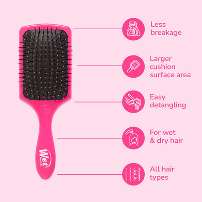 Wet Brush Paddle Detangler Pink