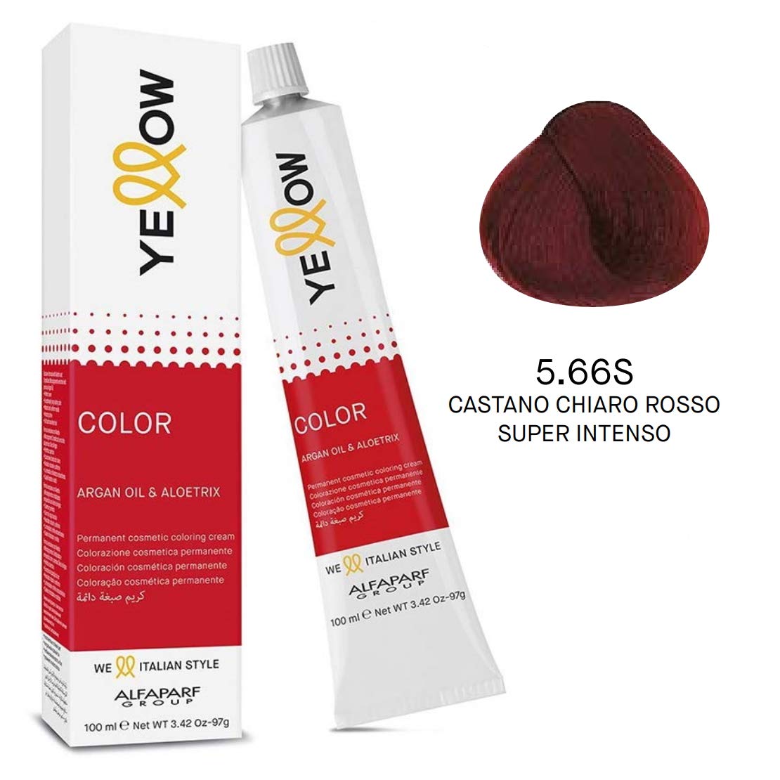 Alfaparf YELLOW Color Permanent 5.66s Farba 100ml