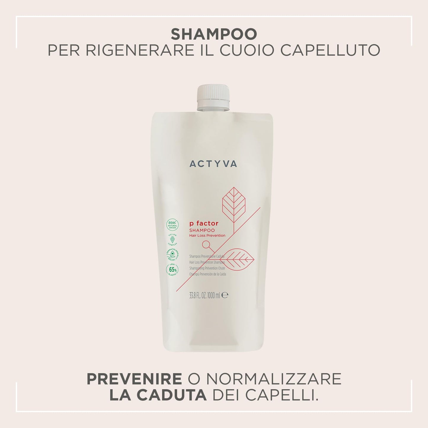 Kemon Actyva P-Factor Refil Shampoo 1000ml