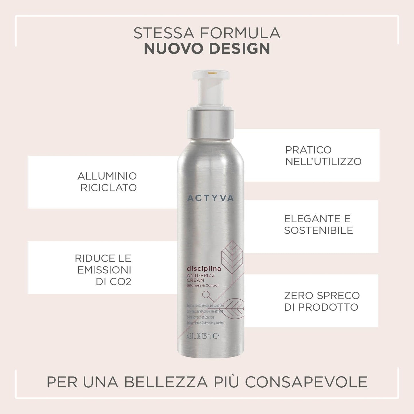 Kemon Actyva Disciplina Anti Frizz Cream 125ml