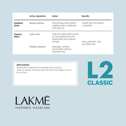 Lakme L2 Classic Detangling Conditioner 100ml