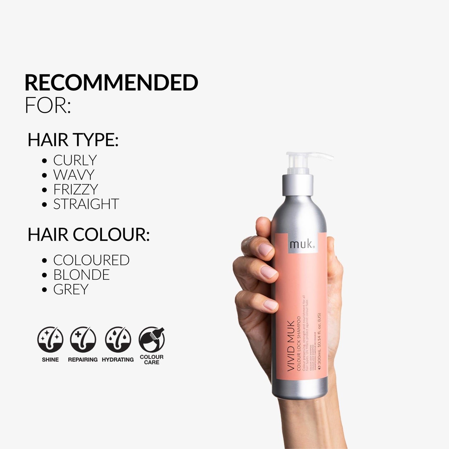 MUK Vivid Colour Lock Shampoo 300ml