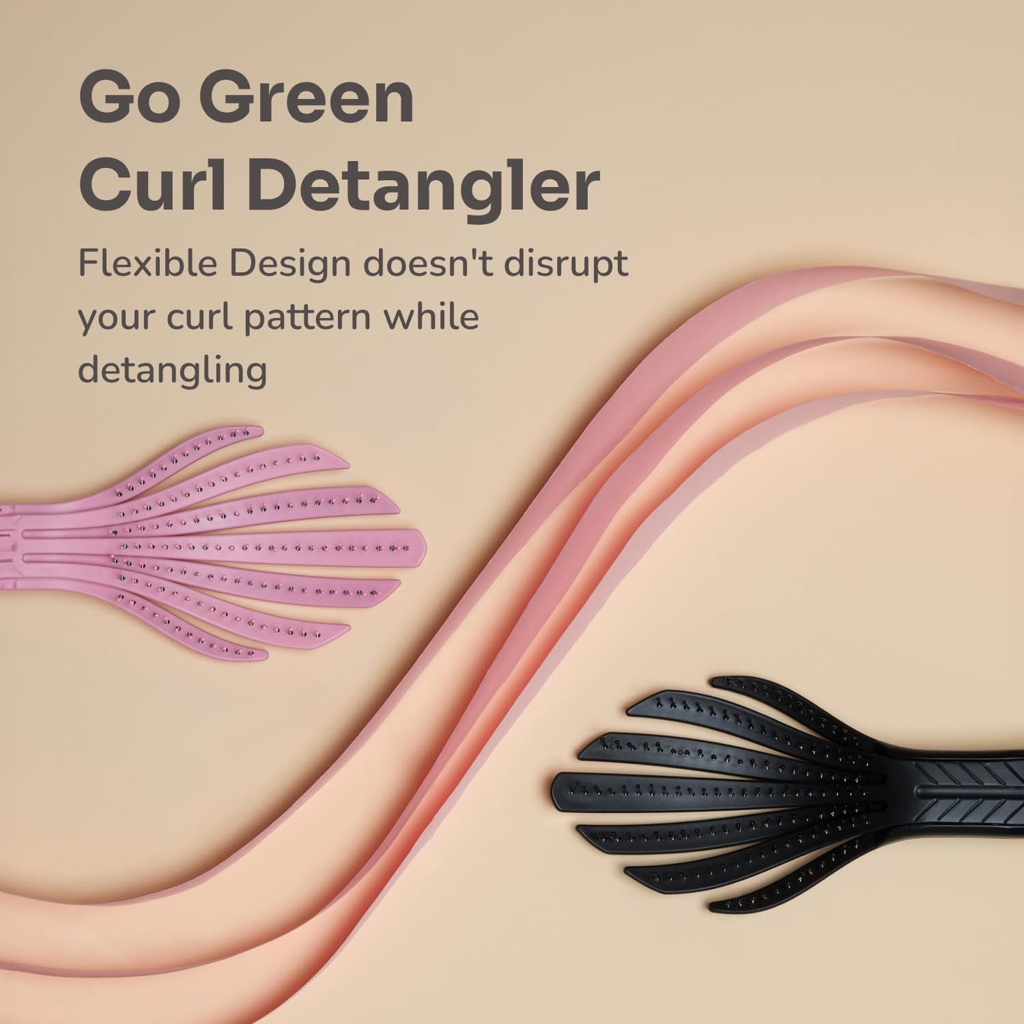 Wet Brush Go Green Curl Detangler Pink