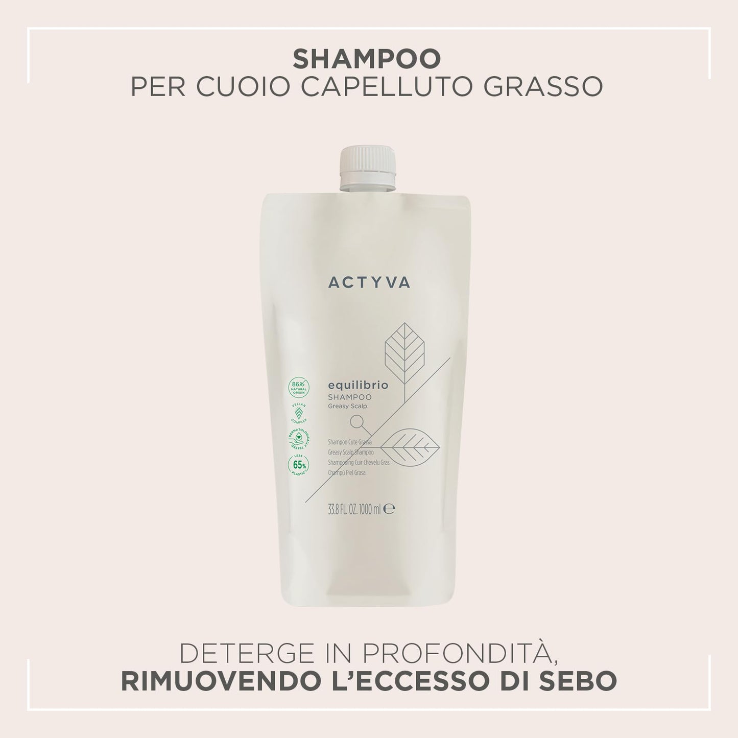 Kemon Actyva Equilibrio Refil Shampoo 1000ml