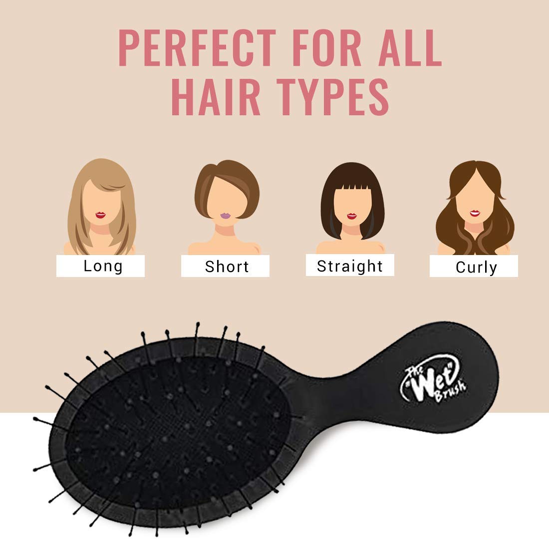 Wet Brush Mini Detangler Black