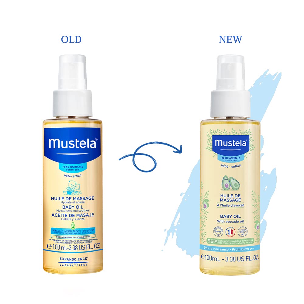 Mustela Massage Baby Oil 100ml