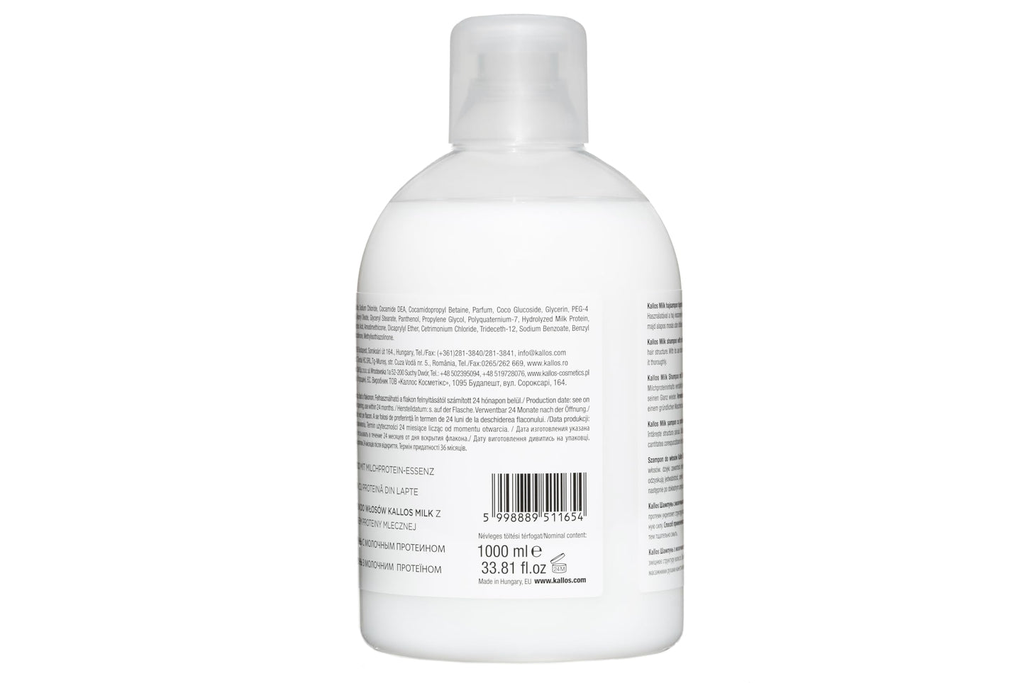 Kallos Milk Protein Shampoo 1000ml