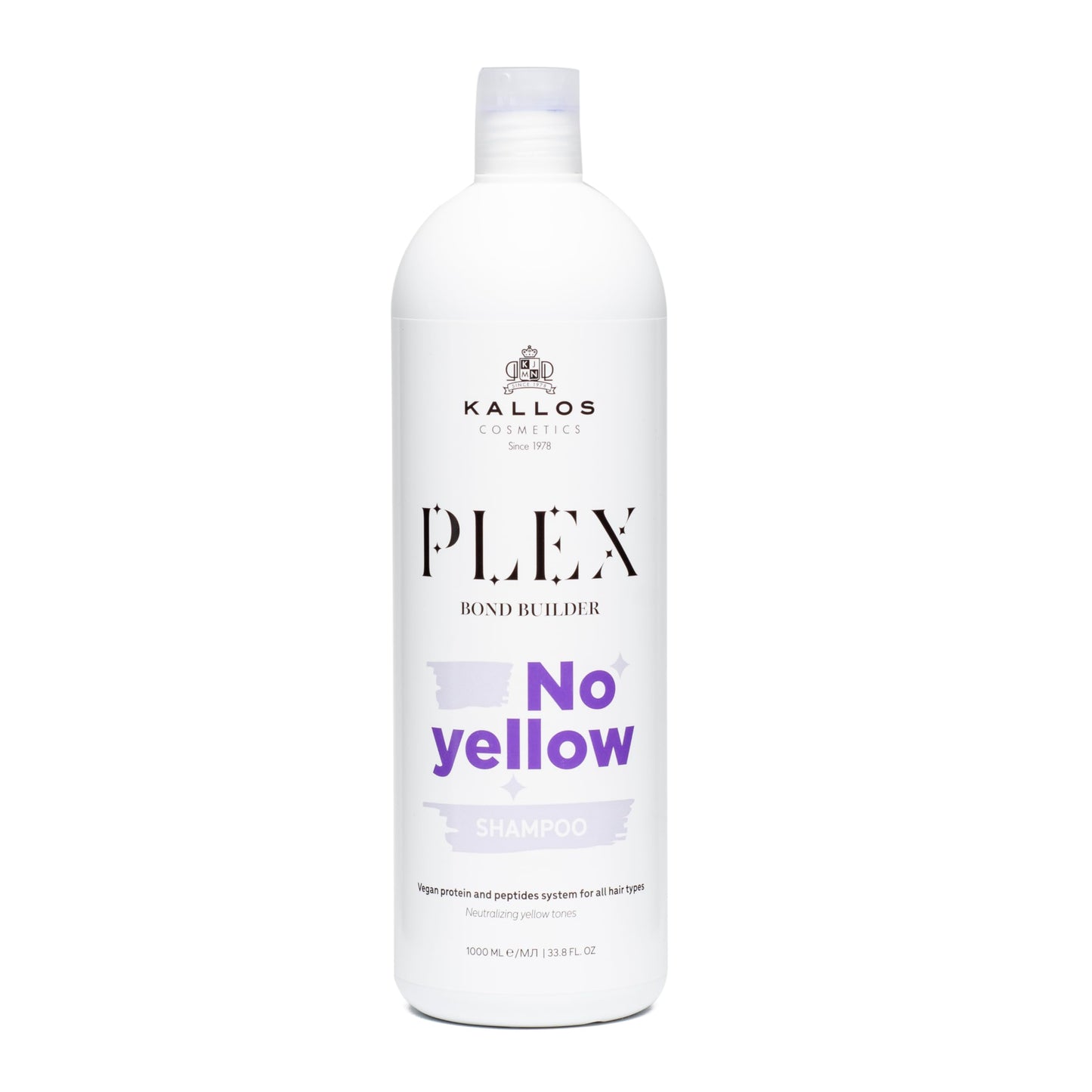 Kallos Plex Bond Builder No Yellow Shampoo 1000ml