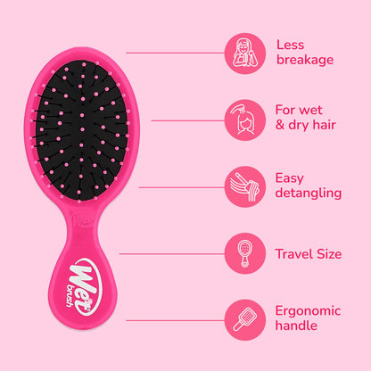 Wet Brush Mini Detangler Pink