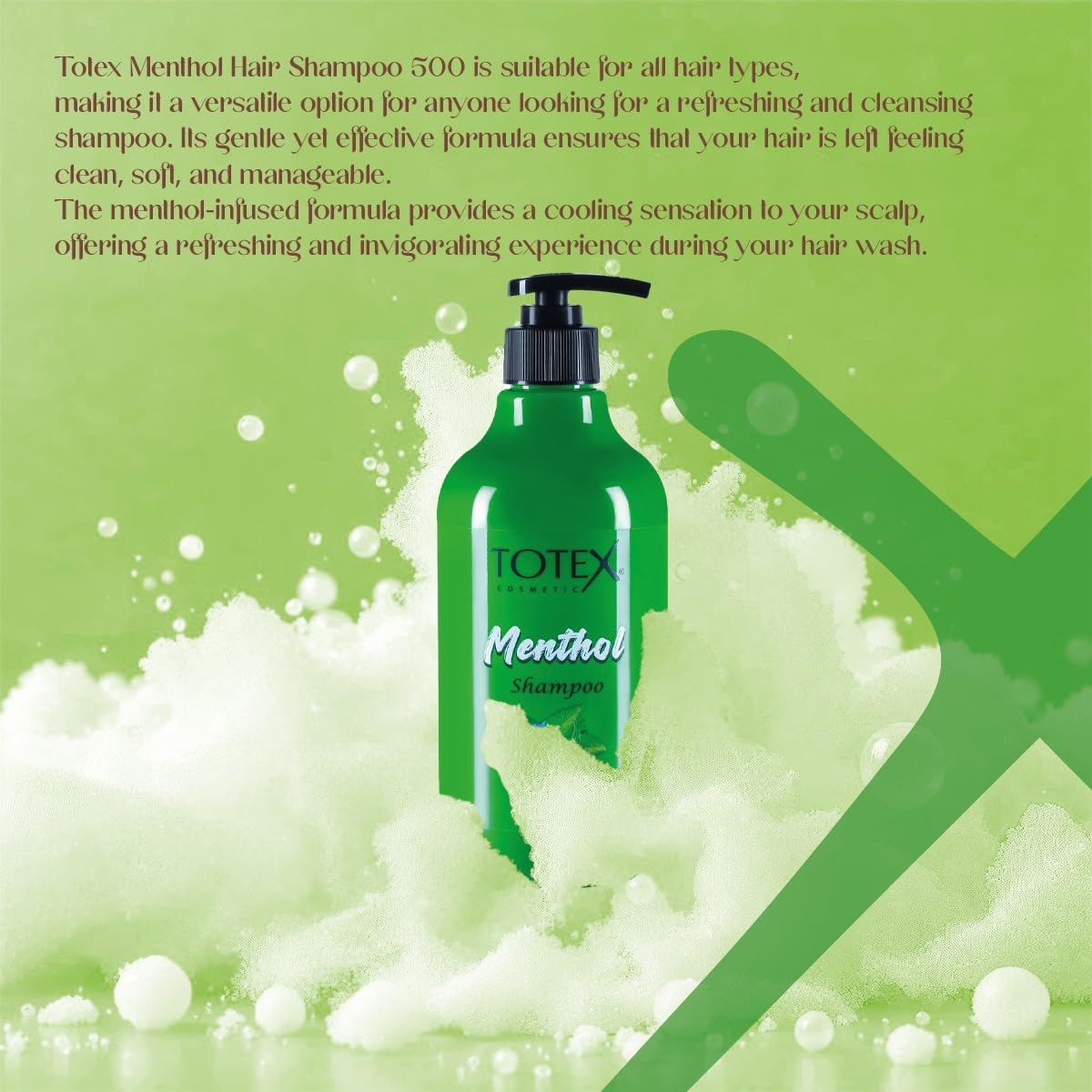 Totex Premium Hair Care Menthol Shampoo 500ml