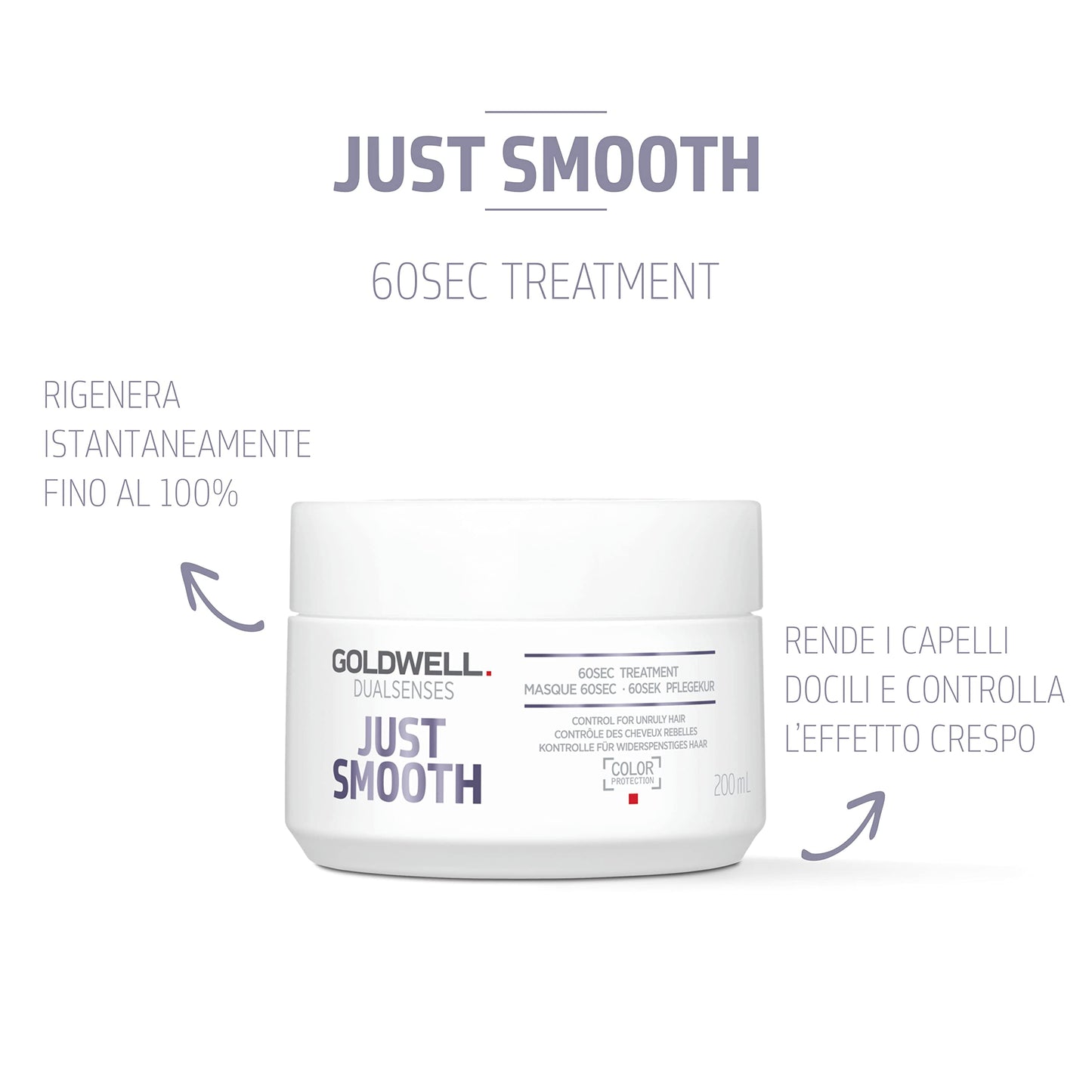 Goldwell DLS Just Smooth 60sec Treatment 200ml NEW