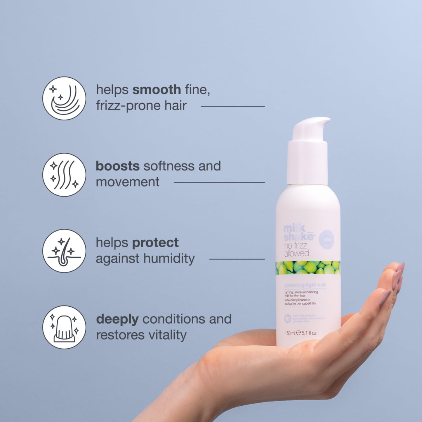 Milk Shake No Frizz Allowed Light Milk 150ml
