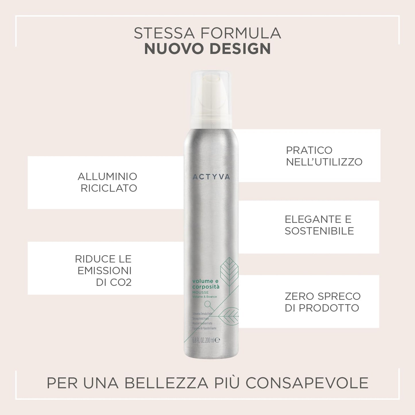 Kemon Actyva Volume e Corposita Mousse 200ml