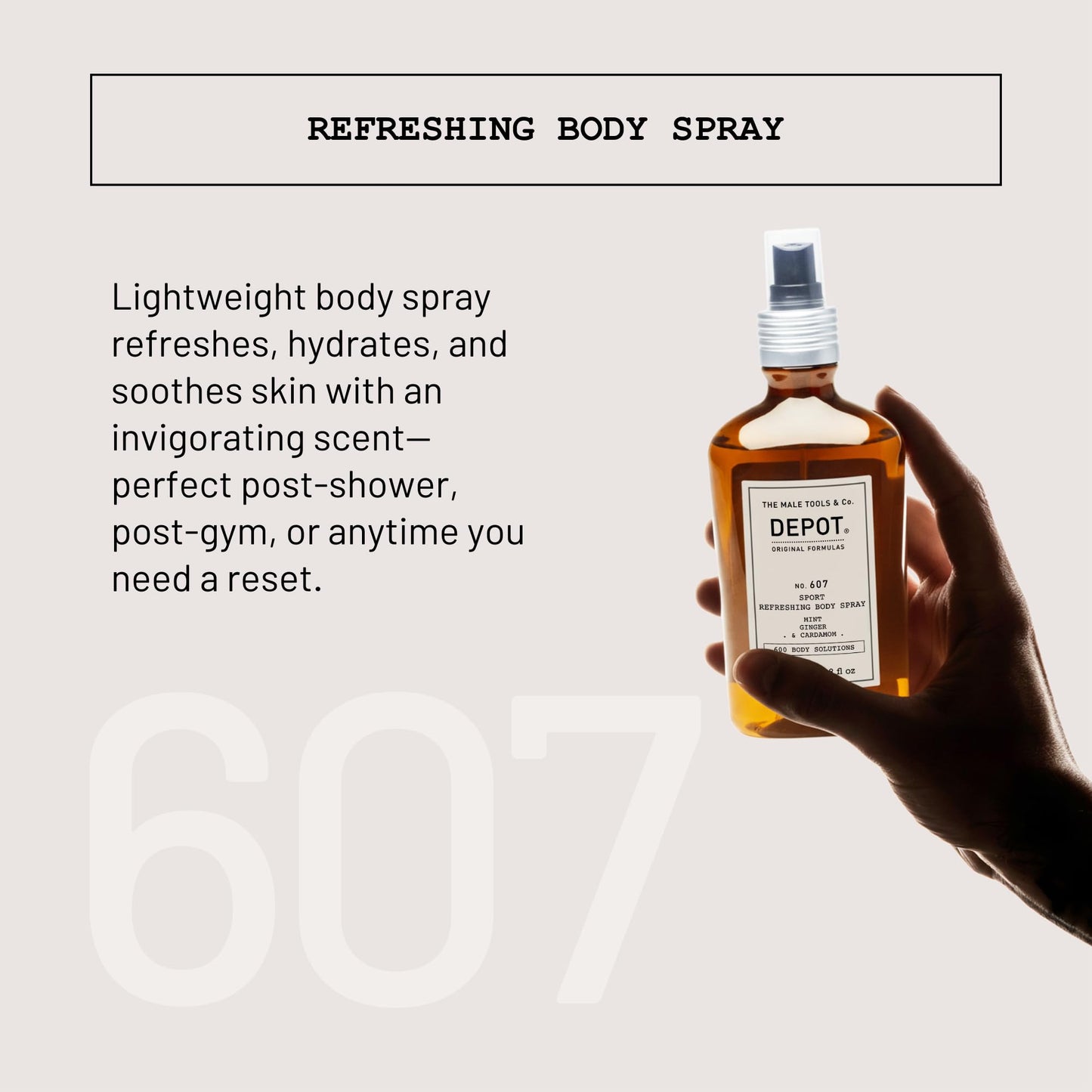 Depot NO. 607 Sport Refreshing Body Spray 200ml