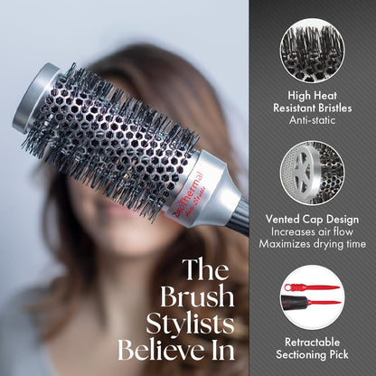 Olivia Garden 37 Pro Thermal Hairbrush T43 BLACK